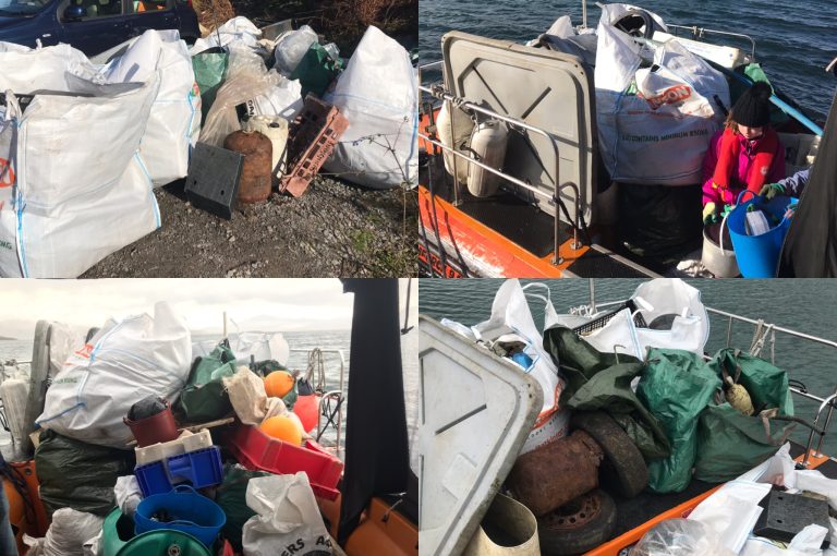 expedition beach clean around oban & kerrera