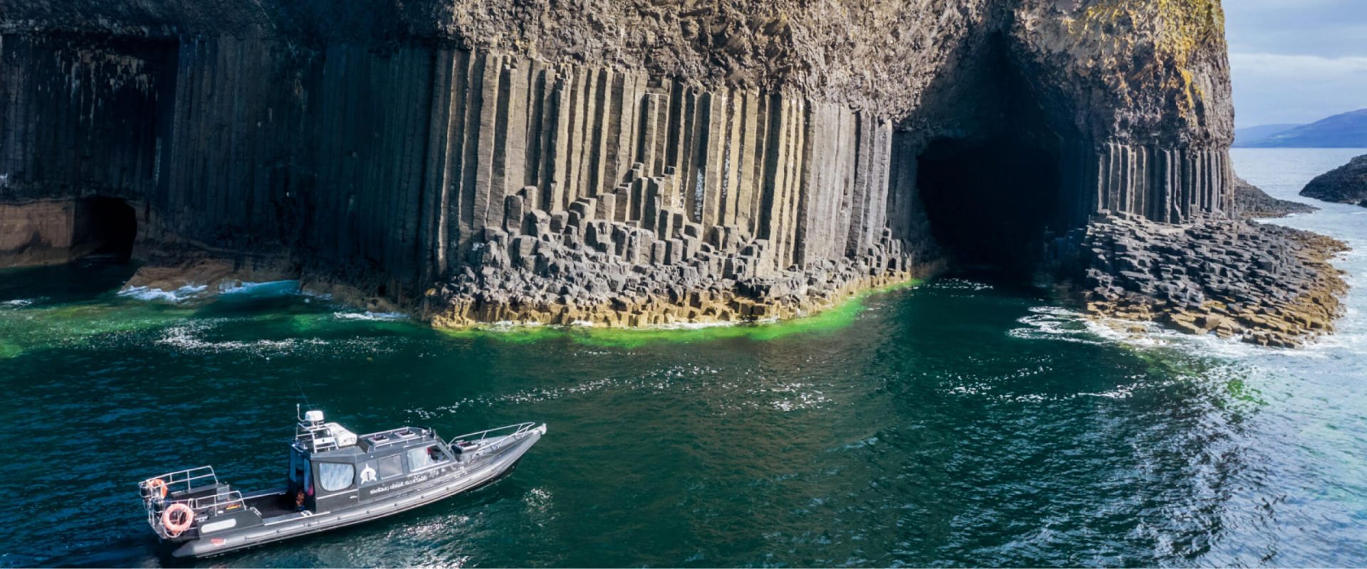 Swimming Fingal's cave