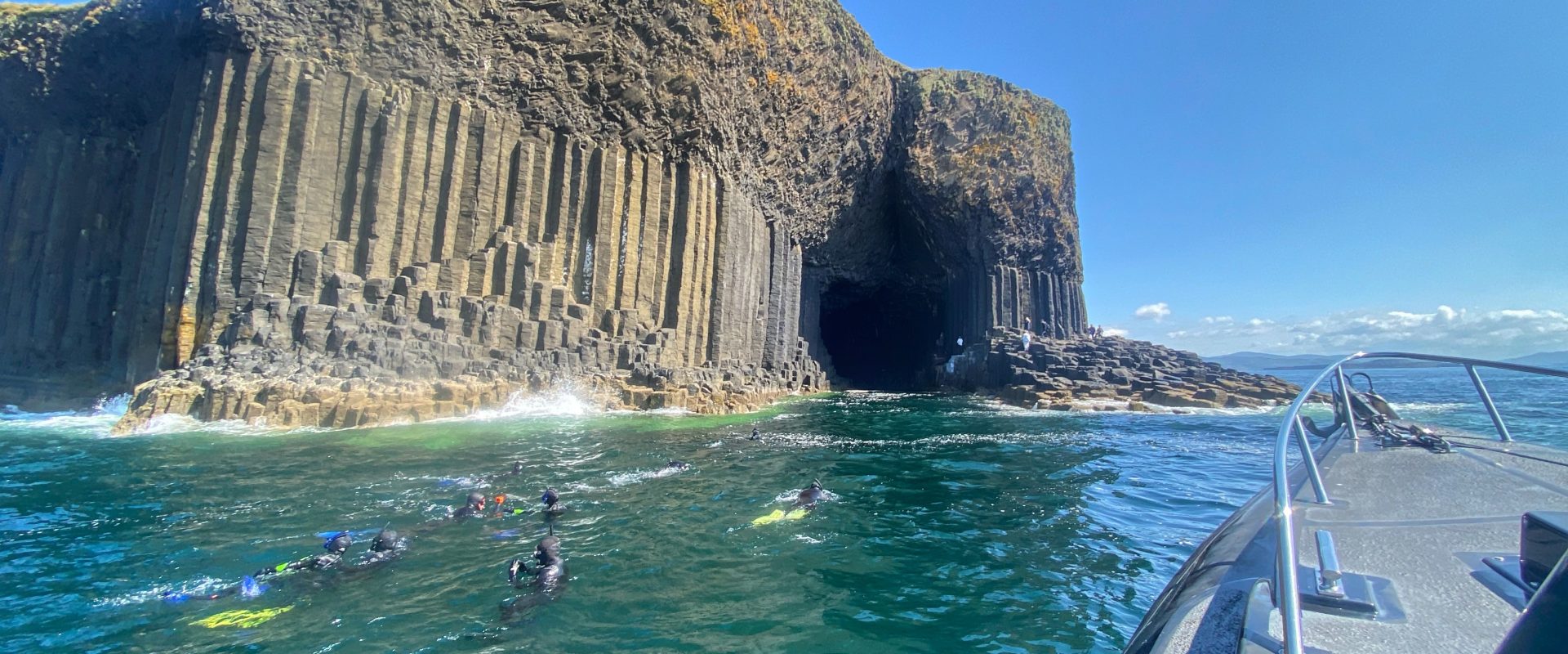 Swimming fingals cave