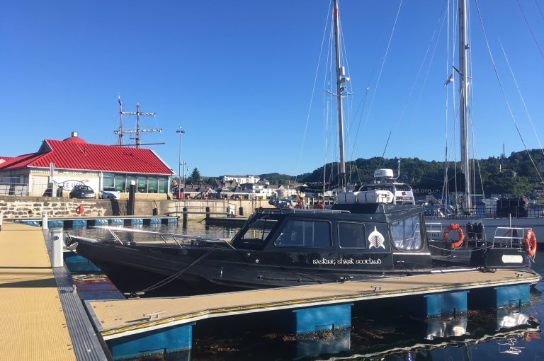 cearban mhor, basking shark scotlands boat