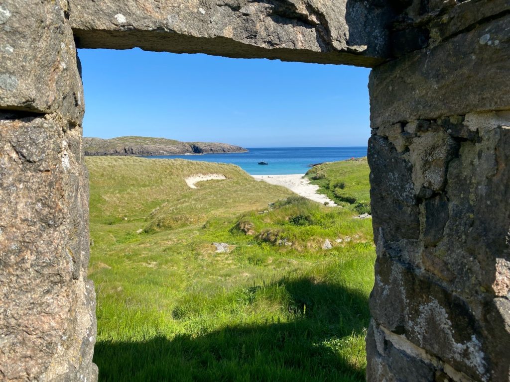 Ruins on Pabbay, Outer Hebrides, Scotland