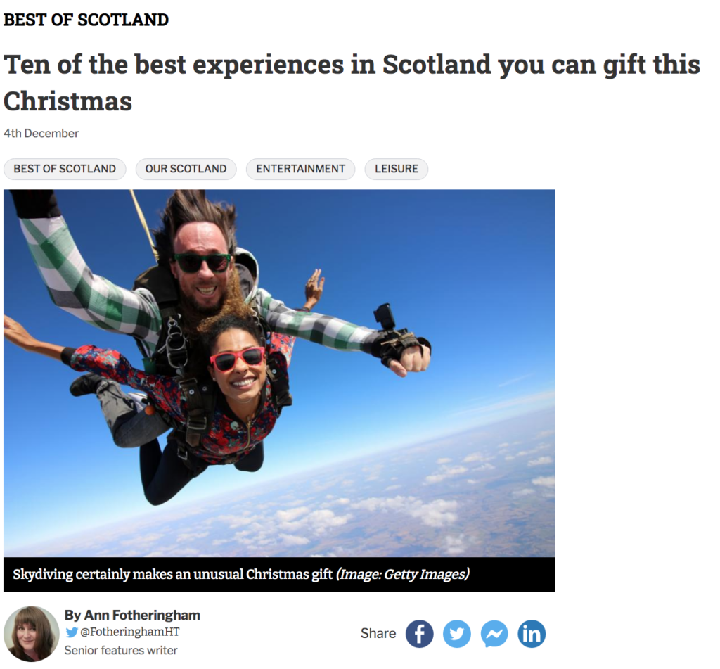 Ten best experiences you can gift this Christmas